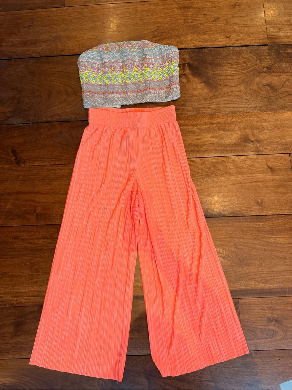 Women's SET Wide-Leg Pants and matching bustier